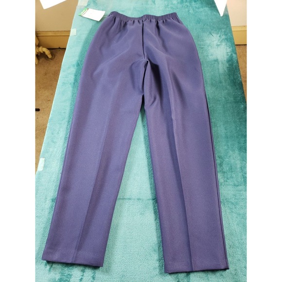 VINTAGE Michel Laurence Pants Sz 14 Blue Elastic Waist Ladies Made in USA NWT - Picture 11 of 12